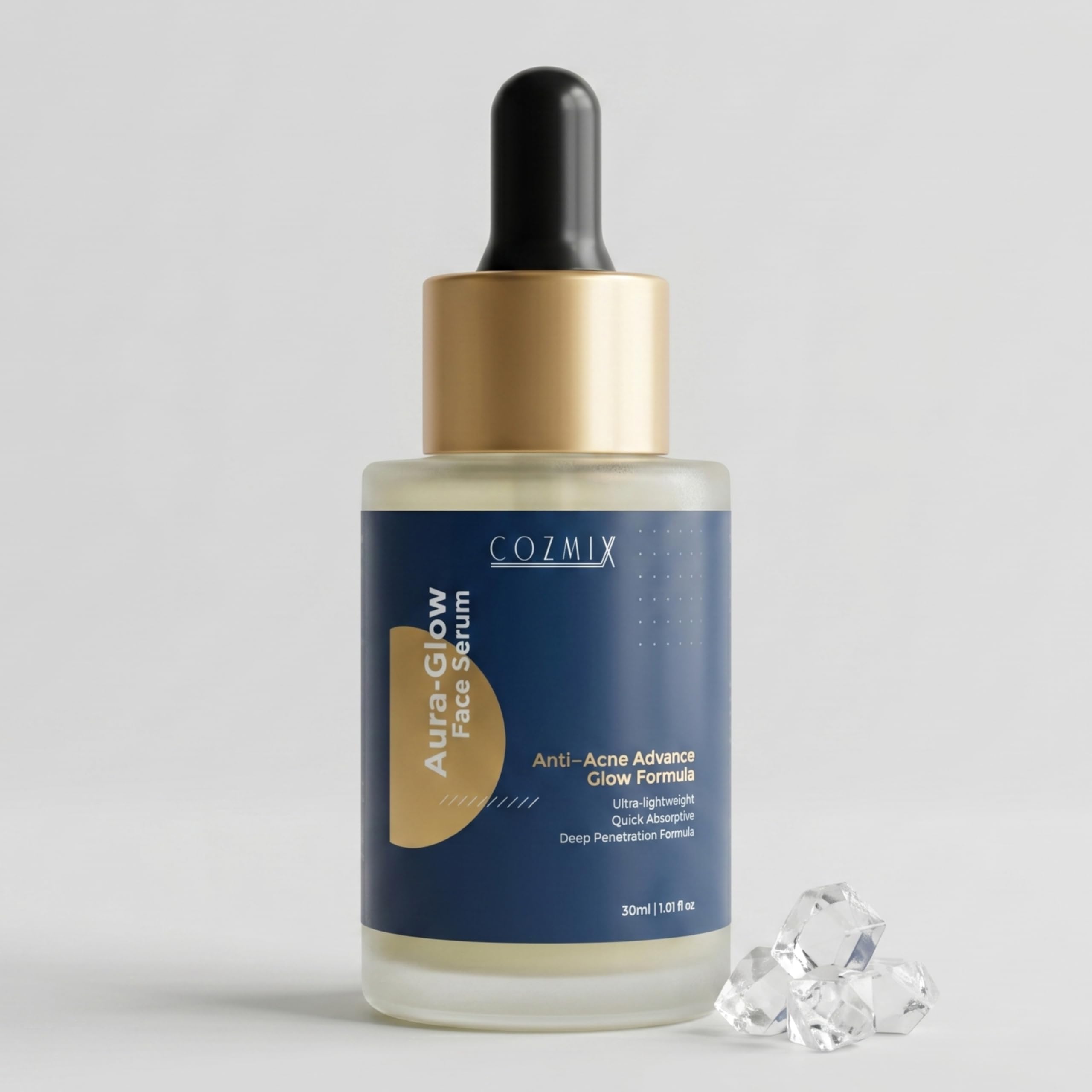COZMIX Aura Glow Face Serum with 2% Salicylic Acid & Niacinamide